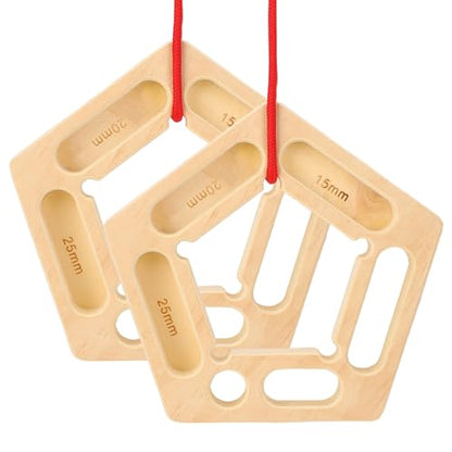 Rock Climbing Training Board, Portable Fingerboards with Ropes, Professional Climbing Boards for Pull-up Grip Arm Training Indoor and Outdoor