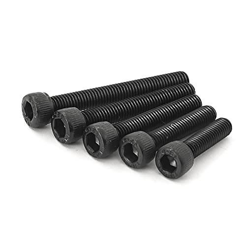 M5 x 20mm 25mm 30mm 35mm 40mm Hex Socket Head Cap Screws Bolts, 12.9 Grade Alloy Steel, Black Oxide Finish, Allen Hex Drive, Metric Machine Fully Threaded, Assortment Kit 50PCS - size: M5 x 20/25/30/35/40mm (50PCS)