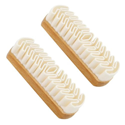 Suede Shoe Brush, Rubber Polish Eraser with Soft Bristle Brush for Suede Cleaner and Nubuck Brush (2 pcs) - color: 2 Pcs