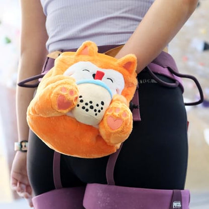 Rock Climbing Chalk Bag + Refillable Ball – Boba Dog Plush Animal Bag - style: Chalk Bag