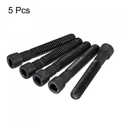 uxcell 5/16-18x2" Hex Socket Head Cap Screw Bolts 12.9 Grade Alloy Steel 5pcs - size: 2 Inch