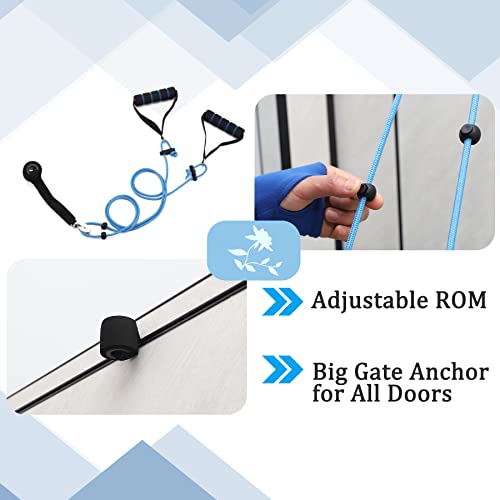 Shoulder Pulley Over The Door Physical Therapy System, Exercise Pulley for Physical Therapy, Alleviate Shoulder Pain and Facilitate Recovery from Surgery - color: Black