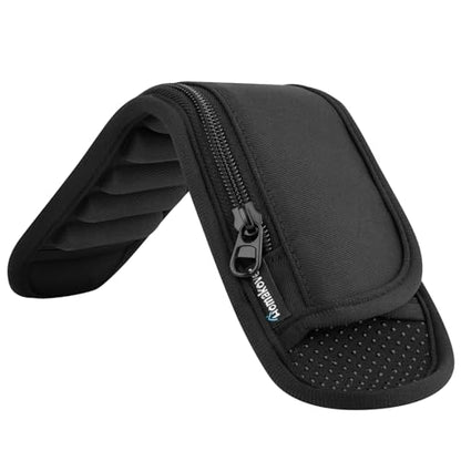 Universal Shoulder Strap Pad with Extra Thick Air Cushion, Breathable Backpack Pad with Pocket, Anti-Slip Car Seatbelt Shoulder Pad, Suitable for Computer bag,Camera,Duffel, Guitar, Backpacks - size: Large