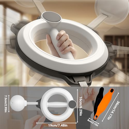 Infinity Hoop for Arms, Home & Gym Upper Body Workout, 360° Rotating Arm Trainer