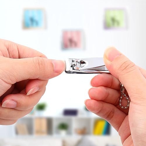 Mudder 28 Pcs Fingernail Nail Clippers Bulk Stainless Steel Toenail Clippers Thick Portable Travel Manicure Kit for Men and Women(Multifunctional Style) - style: Multifunctional Style
