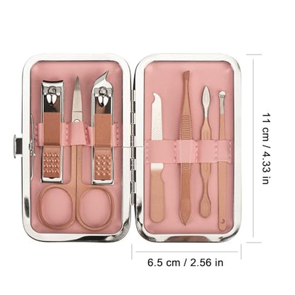 Manicure Set Personal Care Nail Clipper Kit Professional Manicure Pedicure Set Mens Accessories Personal Care Nail Grooming Present for Men Husband Boyfriend Parent, Rose Gold - color: Rose Gold