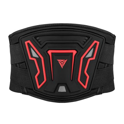 Motorcycle Kidney Belt, Waist Support Band, Breathable Back Brace, Elastic Adjustable Strap, Foam Padding, PVC for Outdoor Activities, Skiing, Skating, L - size: L