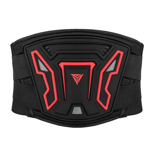 Motorcycle Kidney Belt, Waist Support Band, Breathable Back Brace, Elastic Adjustable Strap, Foam Padding, PVC for Outdoor Activities, Skiing, Skating, L - size: L