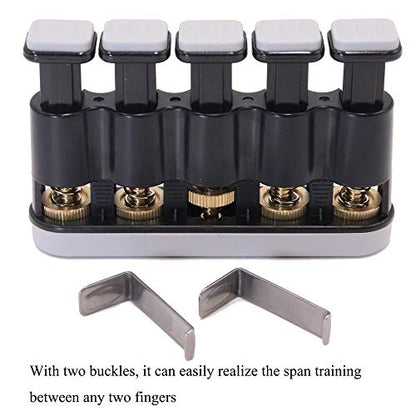 DILIMI Finger Strengthener, Guitar Beginner Exercier, Finger Trainer, Hand Grip Strength Trainer for Athletes,Musicians - color: Gray