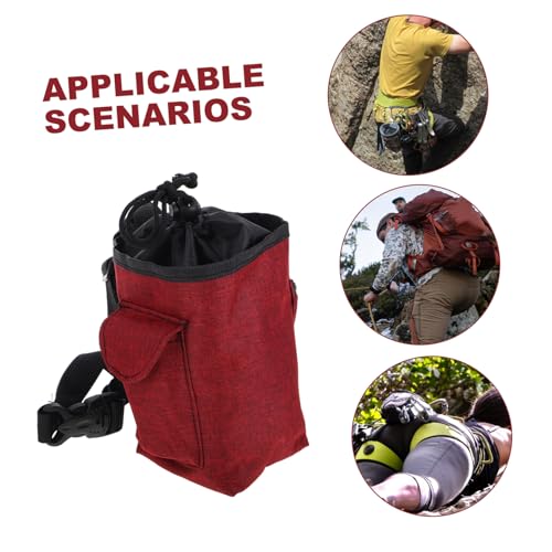 UPKOCH Chalk Bag for Rock Climbing and Gymnastics Design with Zippered Storage Pocket for Bouldering and Fitness Training for Outdoor Adventures