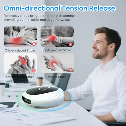 Hand Massager | Heat and Compression, Deep Kneading & Intermittent Negative Pressure Therapy, 6 Modes & Intensities