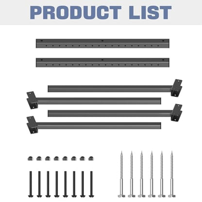 WALMANN Heavy Duty Wall Mounted Kayak Storage Rack for Garage, Adjustable Kayak Hangers for Wall, Holds Up to 220 lbs - style: 4-tier