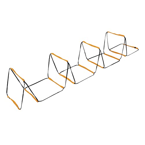 Agility Ladder Speed Training Equipment 12 Rung Professional Grade Durable Football Soccer Basketball Training Ladder with Carry Bag for Athletes Adults Orange 15.7x15.7 in