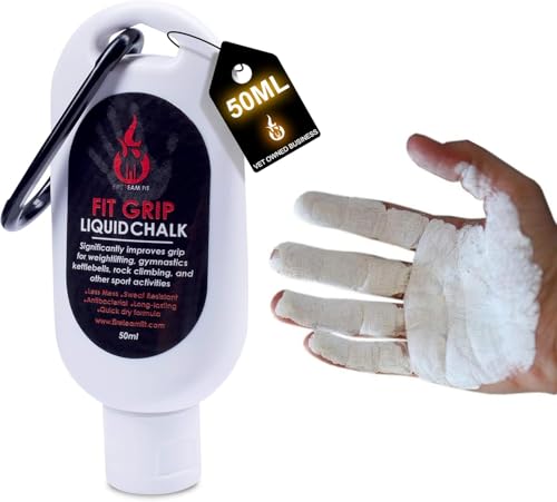 Liquid Chalk for Weight Lifting, Rock Climbing, Cross Training, & Powerlifting, Gym Approved Workout Chalk for Hands & Calluses - size: 250+50ml