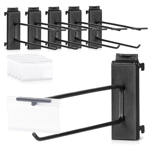 Savior Equipment Wall Rack System Attachment 6" Display Peg Hook Holder Rack, Heavy-Duty Steel Tactical Modular Firearms Gun Wall Gear Accessories Organizer, 6-Pack - size: 8" w/ ID Tag (6-Pack)