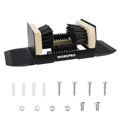 WORKPRO Extra Wide Boot Brush Scraper, Shoe Cleaner Brush, Boot Scrubber, Heavy Duty Boot Cleaning Brush Outdoor - style: extra wide