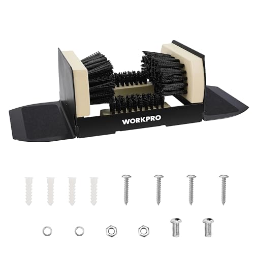 WORKPRO Extra Wide Boot Brush Scraper, Shoe Cleaner Brush, Boot Scrubber, Heavy Duty Boot Cleaning Brush Outdoor - style: extra wide