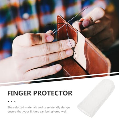 10 Pcs Silicone Finger Protectors Anti-wear Finger Sleeves Joint Protection Portable for First Aid and Daily Use