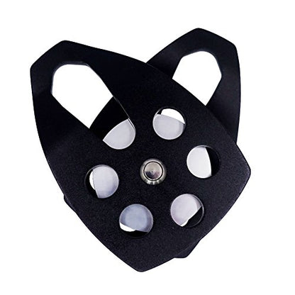 30kN Climbing Pulley with Ball Bearing for Rock Climbing Arborist - color: Black