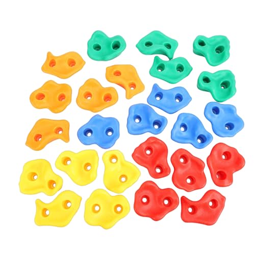 CHICIRIS RockClimbingHolds, PEPlasticSafeOdorlessErgonomicDesign, withTactileFinishforIndoorOutdoorClimbingWalls