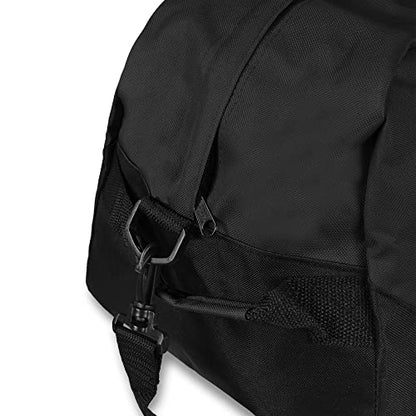 21" Large Duffle Bag with Adjustable Strap - color: Black