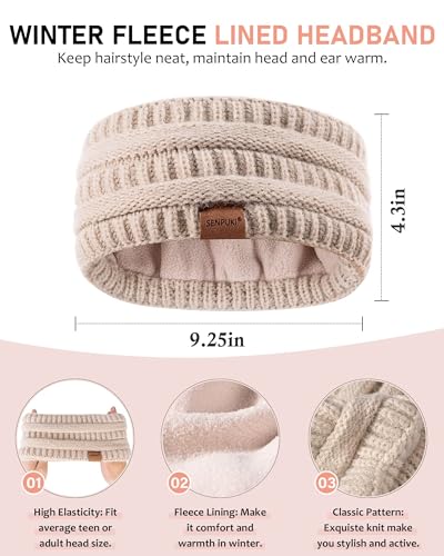 Womens Winter Beanie Hat Scarf Gloves Headband Set, Slouchy Beanie Ear Warmer Knit Scarf Touchscreen Gloves Warm 4 Gift Set - color: Army