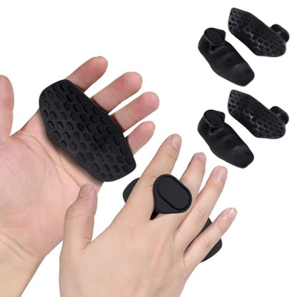 Anti-Slip Workout Grips - Ergonomic Rubber Hand Protector Gloves for Weight Lifting, Pull-Ups, Gym Training and Exercise, for Men and Women