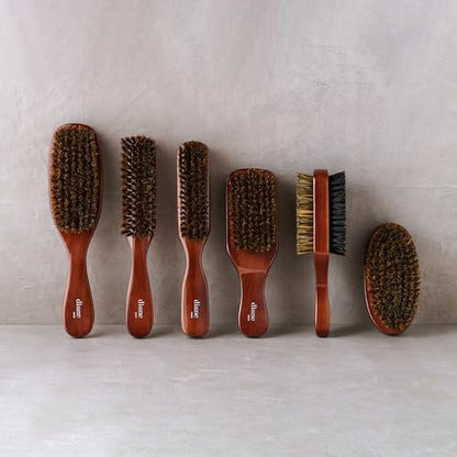 Diane Premium 100% Boar Bristle 2-Sided Club Brush for Men, Medium Firm Bristles for Thick, Curly or Coarse Hair, Mens Brush for Detangling, Smoothing, Wave Styles, Soft on Scalp, Restores Shine - style: 2-Sided Club Brush