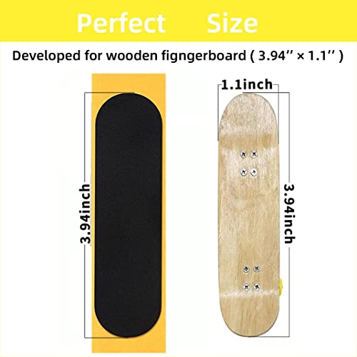 12Pcs Pre Cut Grip Tape for Fingerboards, 100mm*28mm One Step Install Pro Finger-Skateboard Foam Adhesive Stickers (12pcs) - color: style4 12pcs