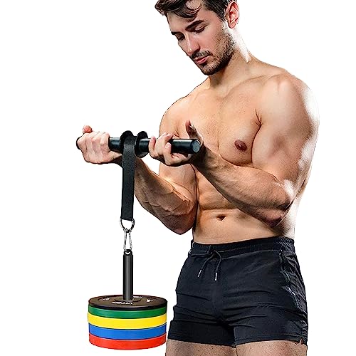 Forearm Blaster Roller Anti-Slip Handle Forearm Wrist Exerciser Trainer Strength Equipment Home Gym Must for Exercising Fitness Workout - color: Strap