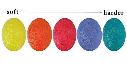 Multiple Resistance Therapy Exercise Gel Squeeze Balls for Hand Finger Wrist Muscles Arthritis Grip Exerciser Strengthening - color: Oval Ball