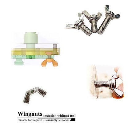 40 PCS 3/16-24 Inch Wingnuts, Quality Carbon Steel Wing Nuts Zinc Plated Fasteners Parts Butterfly Nut, Hand Twist Tighten Hardware Nuts Butterfly Wing-Nut 3/16-24” Assorted Kit - size: 3/16"-24 - Carbon Steel - 40 Pcs