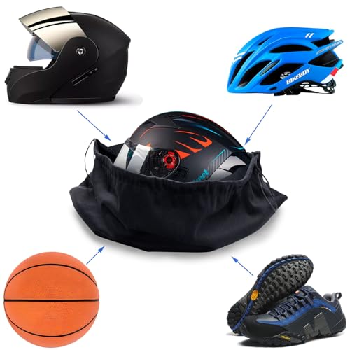 Motorcycle Helmet Bag Helmet Bag Welding Mask Hood Storage Large Storage Bag Velvet Cloth Packing Bag Black Velvet Pouch Bags with Drawstring for Riding Bicycle Sports Universal Tool Motorcycle - style: 1PCS