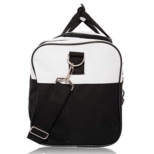 DALIX 17" Blank Duffle Bag Duffel Bag Travel Size Sports Durable Gym Bag - color: White
