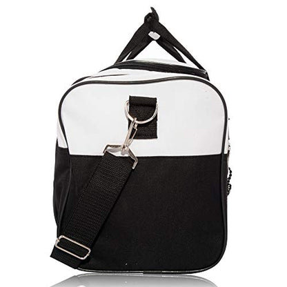 DALIX 17" Blank Duffle Bag Duffel Bag Travel Size Sports Durable Gym Bag - color: White