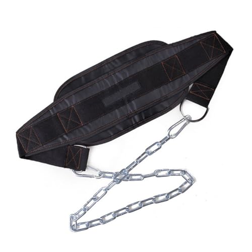 Adjustable U-shaped Dip Belt with Heavy Duty Steel Chain for Weight Lifting Bodybuilding and Chin-ups Training Polypropylene Construction for Athletes and Workout Enthusiasts