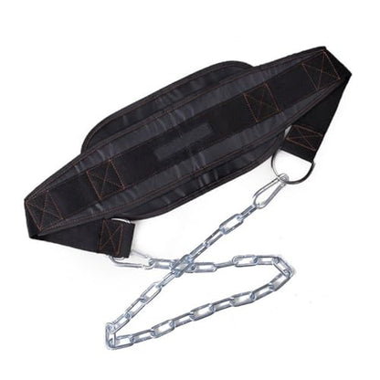 Adjustable U-shaped Dip Belt with Heavy Duty Steel Chain for Weight Lifting Bodybuilding and Chin-ups Training Polypropylene Construction for Athletes and Workout Enthusiasts