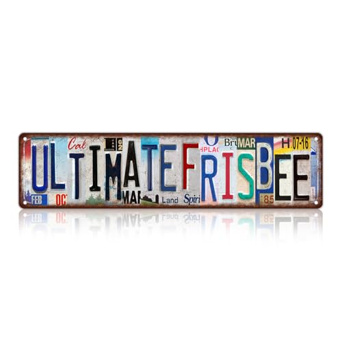 Vintage Sport Street Sign Ultimate Frisbee Wall Decor Metal Tin Signs | for Bar Home Bedroom Garage - color: St-K-11