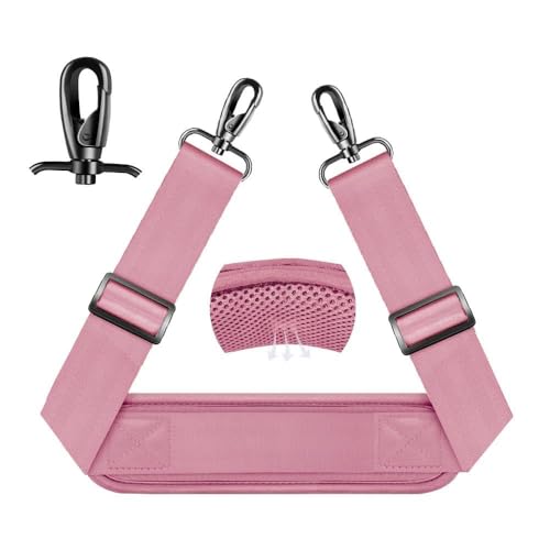 ZINZ 75" Shoulder Strap with Fixed Pad and Dual Balanced Buckles，Pink - color: Pink