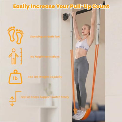 YYJO Foldable Pull Up Bar Free Standing Multi-function Power Tower Dip Bar with Assistance Bands Home Gym Strength Training Equipment - color: Black 02