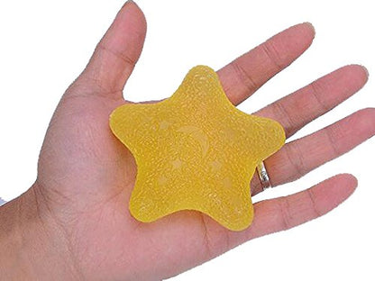 Multiple Resistance Therapy Exercise Gel Squeeze Balls for Hand Finger Wrist Muscles Arthritis Grip Exerciser Strengthening - color: Star