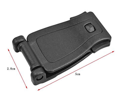 Jadedragon Multipurpose Tactical 360 Rotation D-Ring Clips/Locking Carabiner/Hydration Tube Clips/Elastic String Strap Management Tool for MOLLE Webbing Attachment Backpacks - color: WB-Black