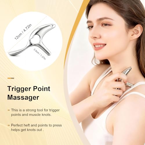 Eiito Gua Sha Trigger Point Massage Tool -Thumb Protector,Deep Tissue Massage,Muscle Scraper Tool