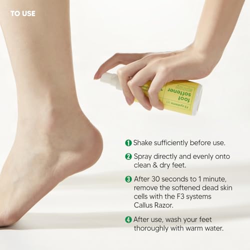 S-Line Emery Foot File & Foot Spray Set, Colossal Double-Sided Pedicure Tool, Effective for Cracked Heel, Ergonomic Design for Easy Grip, Dead Skin Remover, Callus Rasp, Scrubber - color: Set