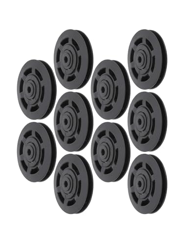 Replacement Pulley for Gym Equipment (10PCS),3.7in Nylon Bearing Wheel with Iron Core,Smooth Cable Machine Pulley System