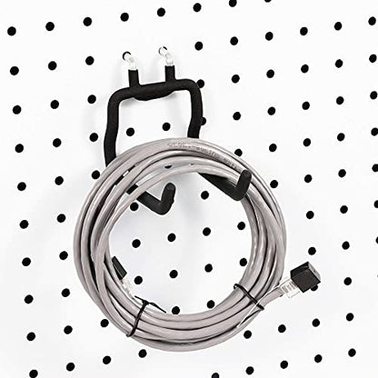 FRIMOONY 12 PCS Heavy Duty Pegboard Hooks, for Organizing Various Tools, for 1/4 Inch Pegboard, Black