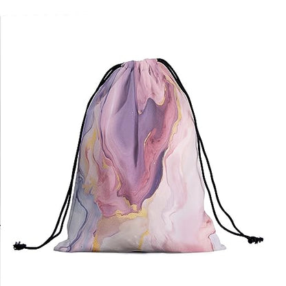 Gymnastics Grip Bag for Gymnasts Gymnastic Drawstring Bag Gym Athlete Bag - color: Pink Purple Marble, size: 9.25" x 12" (Pack of 1)