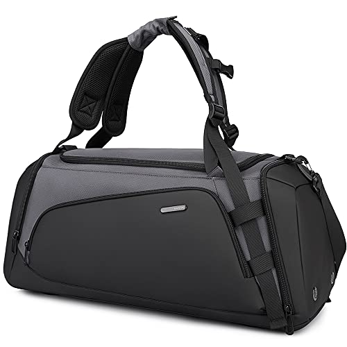 BANGE Gym Sports Duffel Backpack for Man & Women… - color: Grey