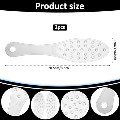 Stainless Steel Foot Scraper, Double-Sided Foot Rasp Metal-Foot-File Feet Grater Feet Callus Remover Tool Callus Remover Heel Scrubber for Wet and Dry Skin
