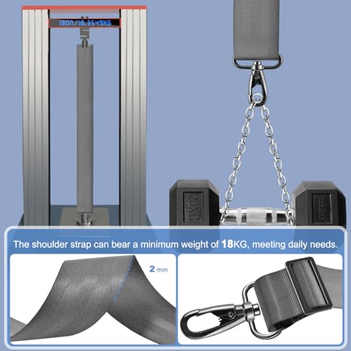 ZINZ Shoulder Strap 78" Belt with Neoprene Thick Padded, Universal Bag Strap with Double Adjustable Buckles and Metal Swivel Hooks,Ideal for Individuals 5'11" and Taller,Gray - color: Gray